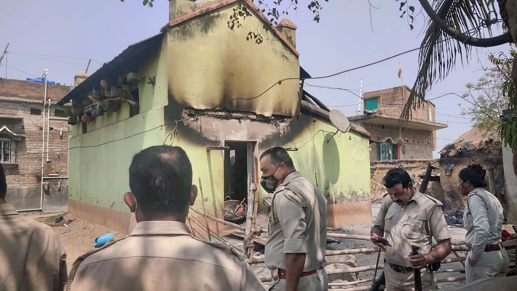 <div class="paragraphs"><p>The charred bodies of eight people were recovered from Rampurhat in <a href="https://www.thequint.com/news/india/bodies-found-burnt-houses-protests-birbhum-west-bengal">Birbhum</a> district after nearly 10-12 houses were set ablaze, the police said.</p></div>