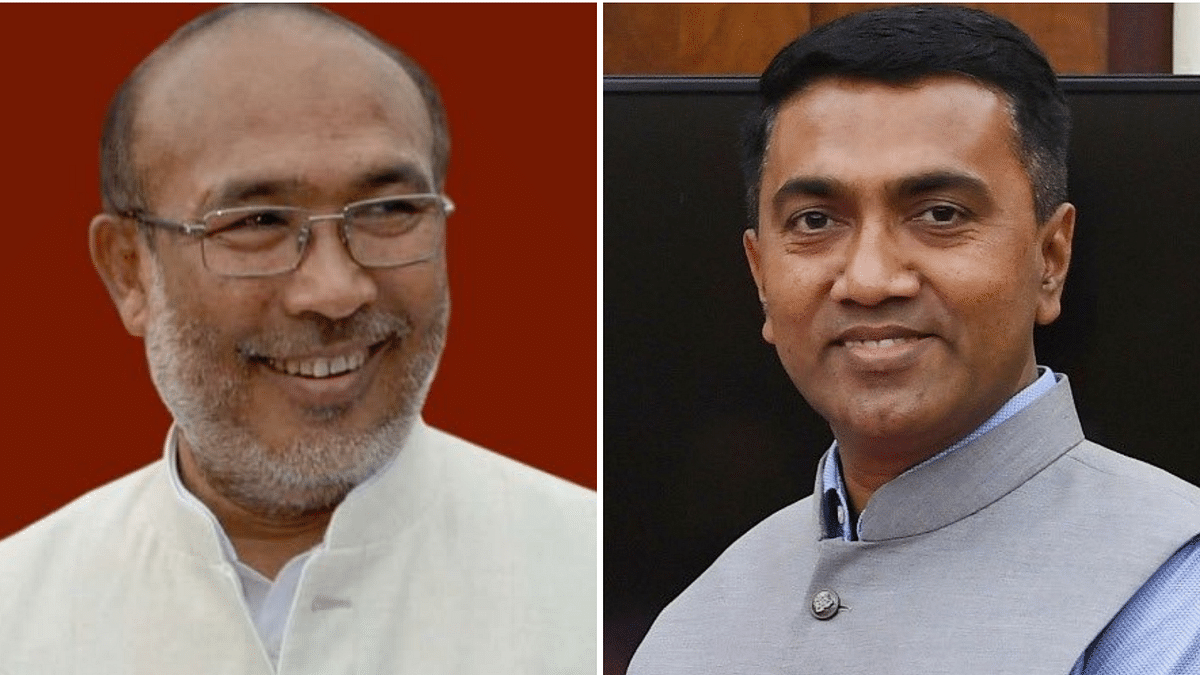 Pramod Sawant, N Biren Singh Likely to Get 2nd Terms As Goa, Manipur CMs: Report