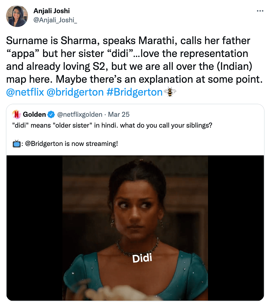 Bridgerton Season 2 introduces the Sharma sisters, and here's what Twitter had to say about them.