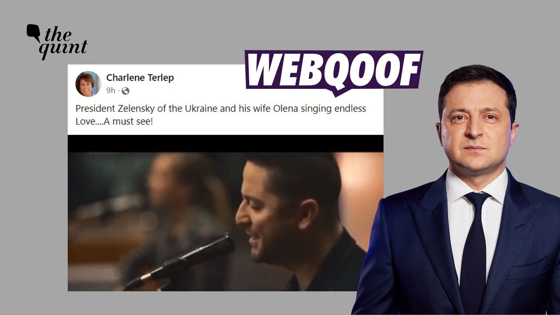 <div class="paragraphs"><p>Fact-Check | The viral message claims to show Ukrainian President  Volodymyr Zelenskyy singing with his wife.</p></div>