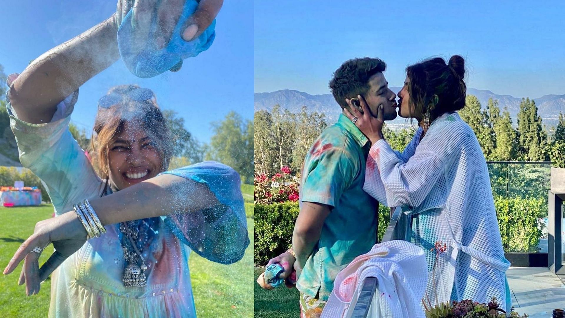 <div class="paragraphs"><p>Priyanka Chopra shares photos of Holi celebrations with Nick Jonas.</p></div>