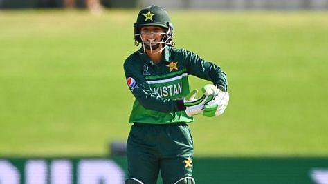 <div class="paragraphs"><p>Bismah Maroof celebrates a half-century against Australia.</p></div>