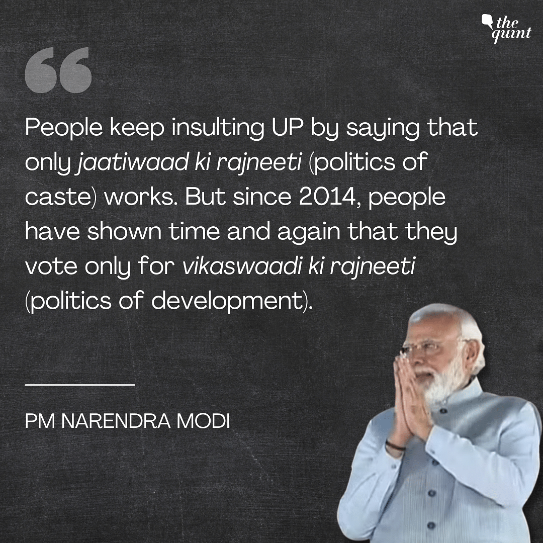 PM Modi addressed party workers and said poll results reflect a victory of democracy.