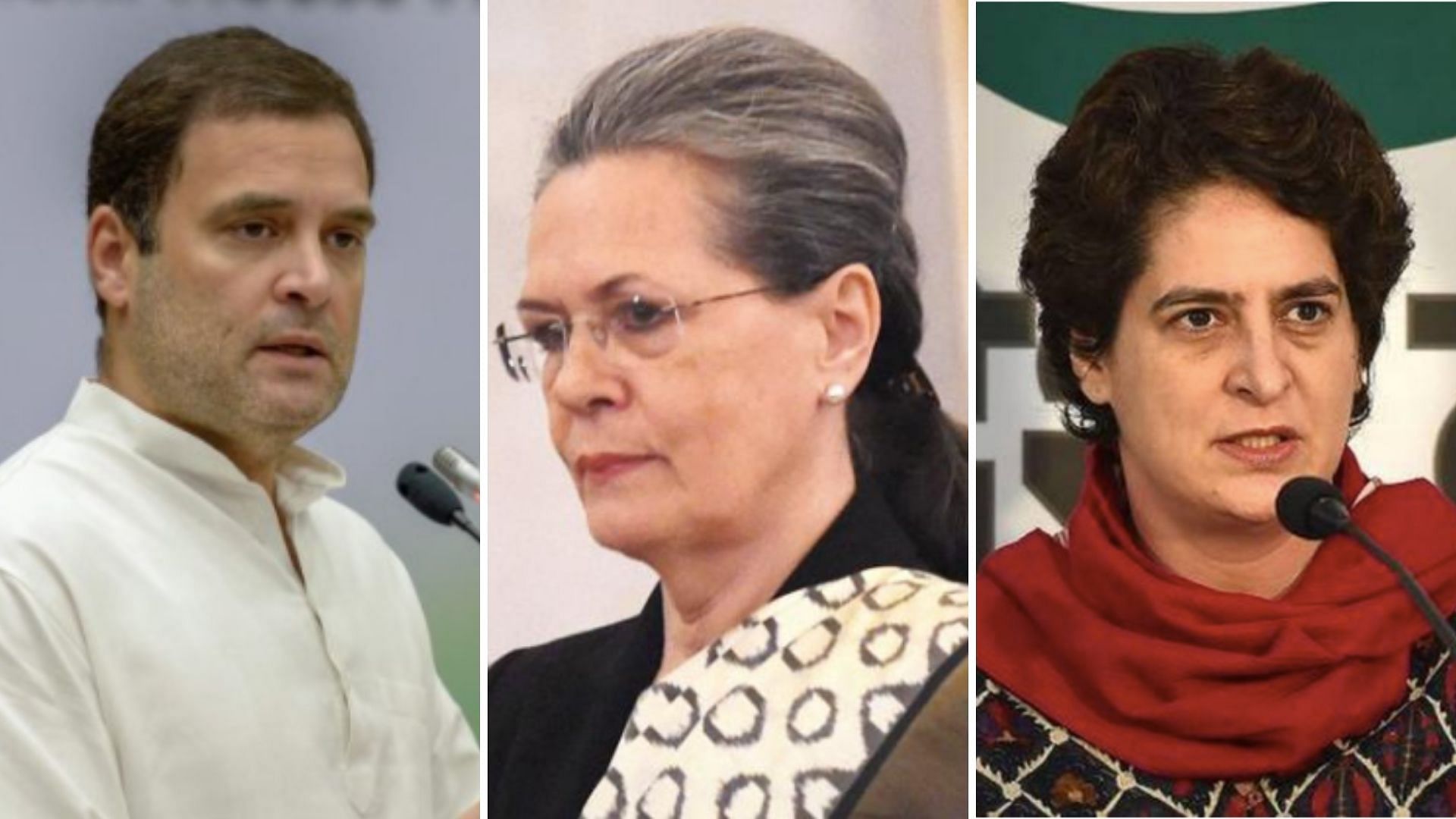 <div class="paragraphs"><p>Congress leaders Sonia Gandhi, Rahul Gandhi and Priyanka Gandhi Vadra.</p></div>