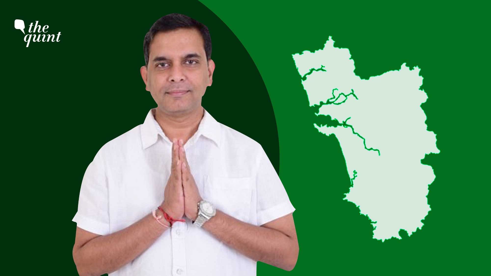 <div class="paragraphs"><p>Amit Palekar contested from North Goa's Santa Cruz Assembly constituency</p></div>