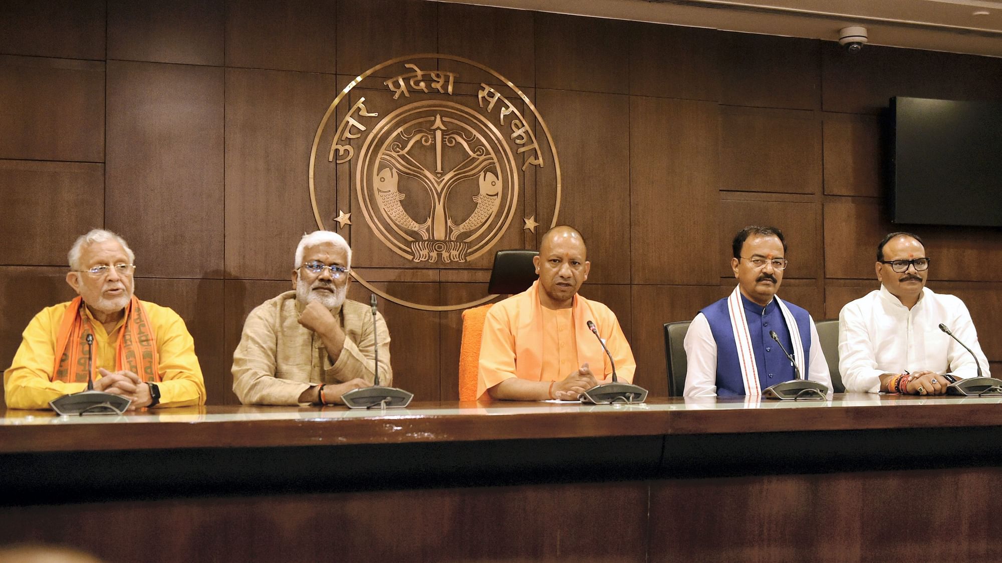 <div class="paragraphs"><p>Yogi Adityanath had his first cabinet meeting in Lucknow on Saturday, 26 March.</p></div>