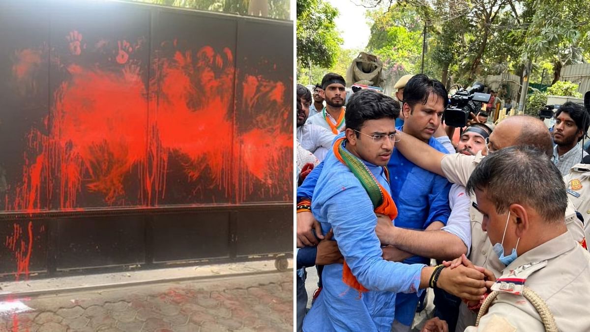 'BJP Trying To Murder Him': AAP on Violence, Vandalism Outside Kejriwal's House