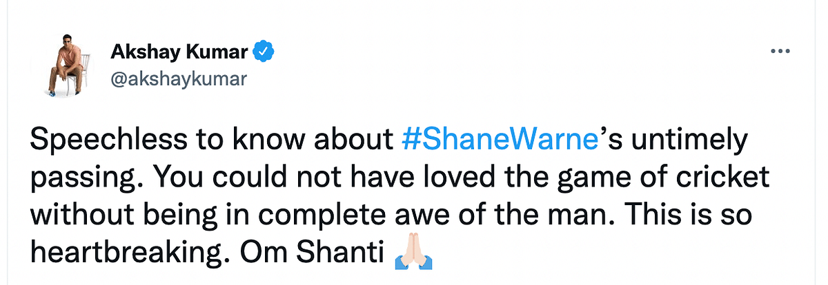 Shane Warne passed away on Friday, 4 March, at the age of 52.