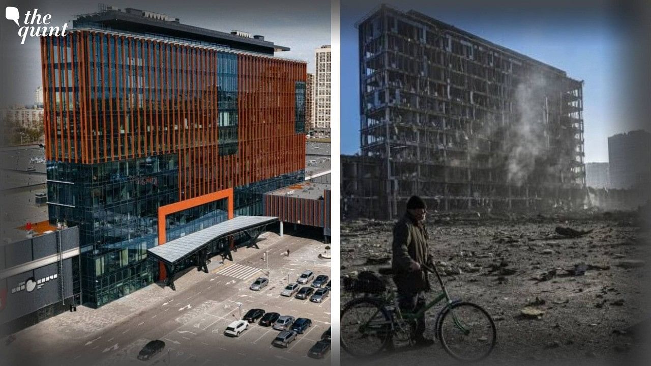 <div class="paragraphs"><p>A shopping mall in Kyiv, before and after Russian shelling.&nbsp;</p></div>