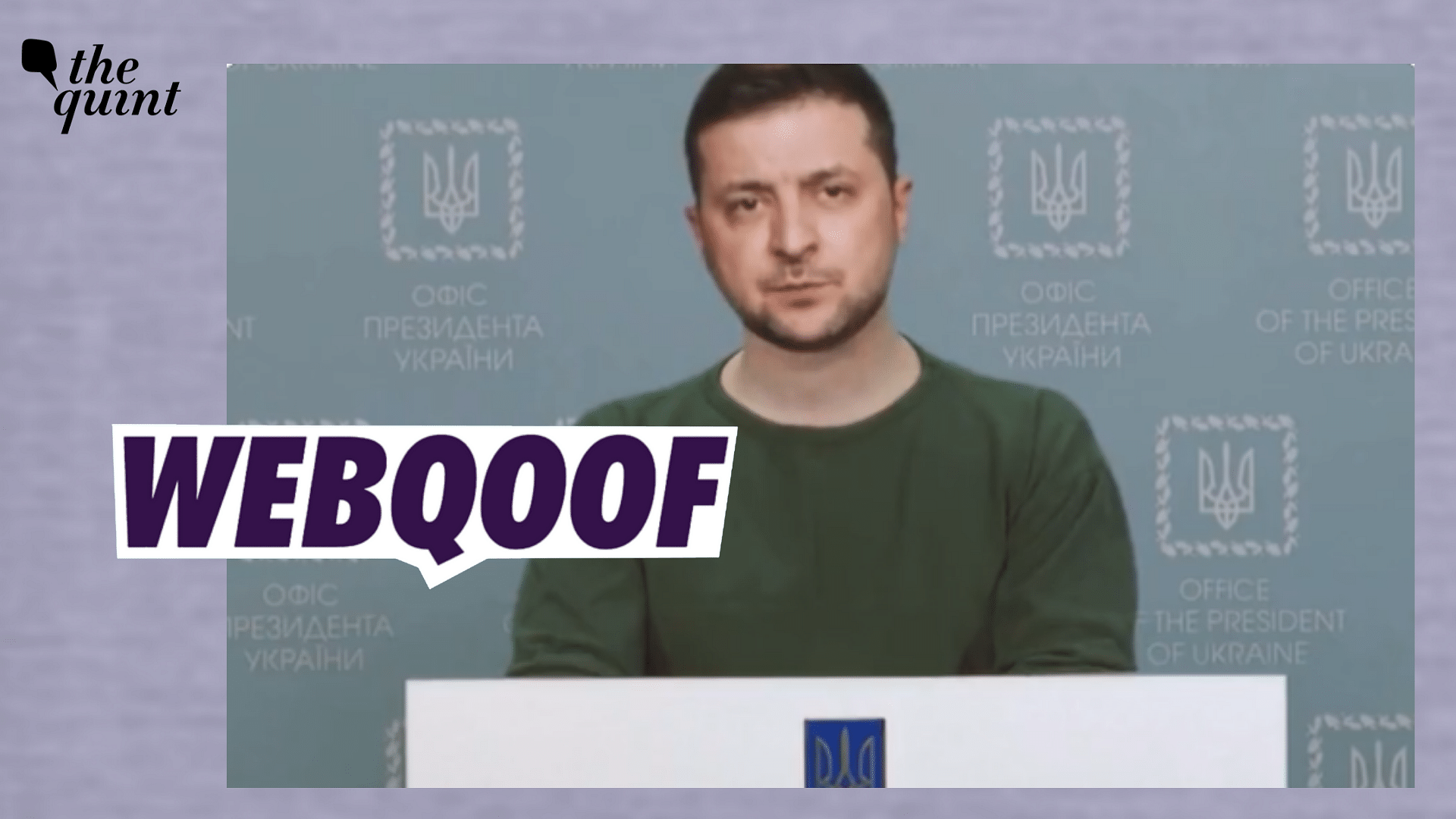 <div class="paragraphs"><p>Fact-Check | An AI-generated video of Ukraine President Volodymyr Zelenskyy was published online.</p></div>