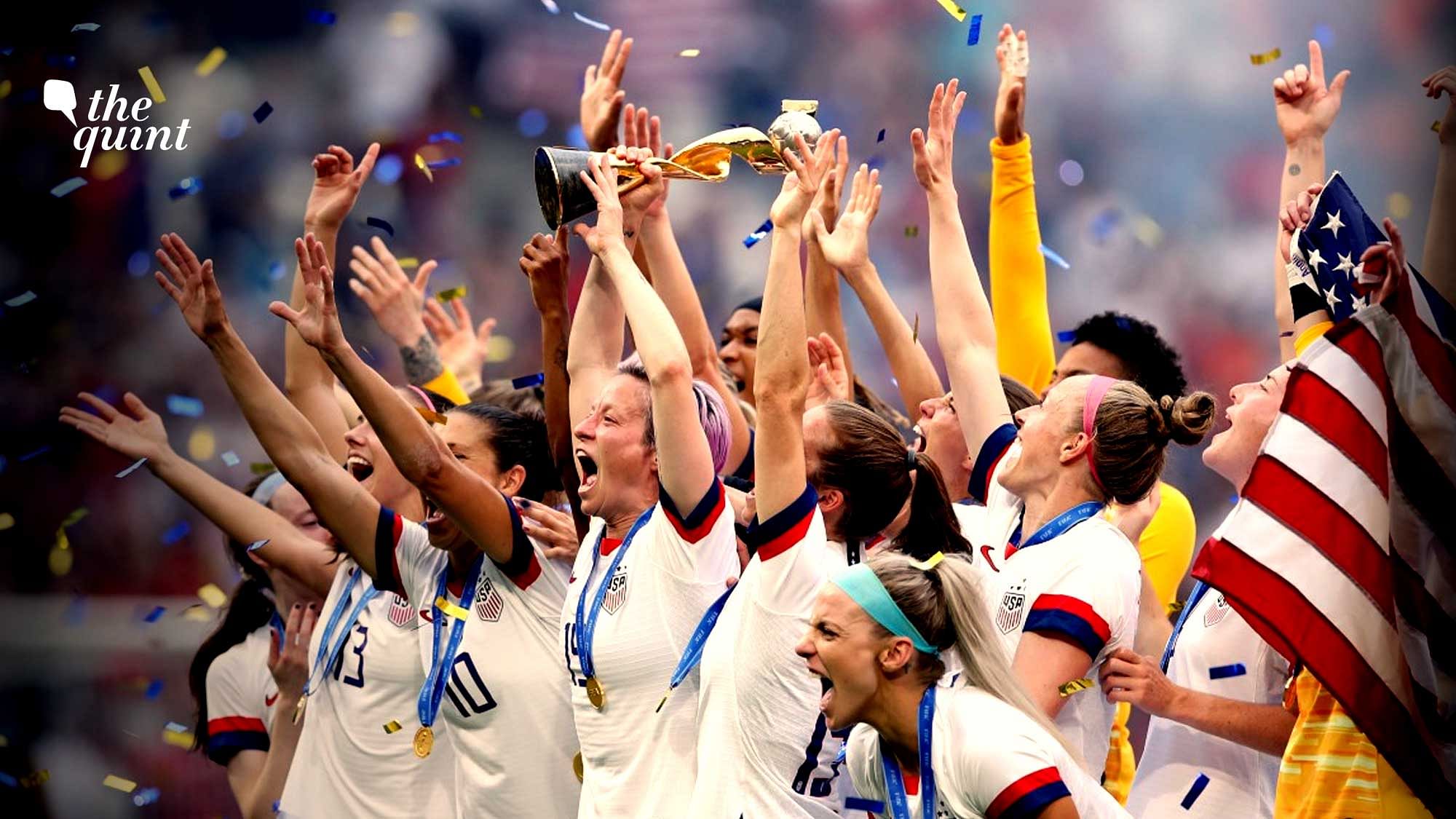 <div class="paragraphs"><p>The US Women's National team celebrate winning the World Cup in 2019.</p></div>