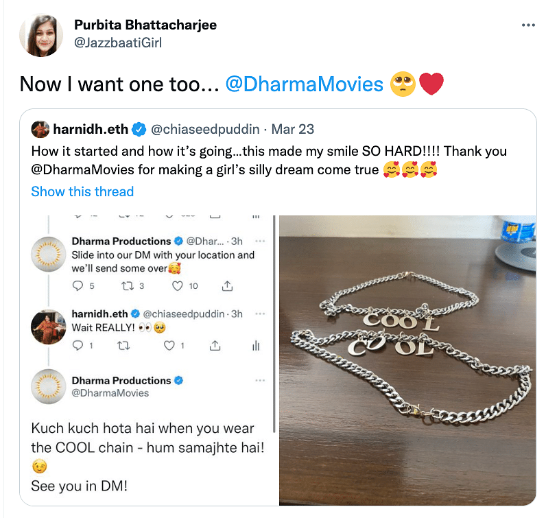 Woman asks where to get SRK's 'cool' necklace, Dharma Productions