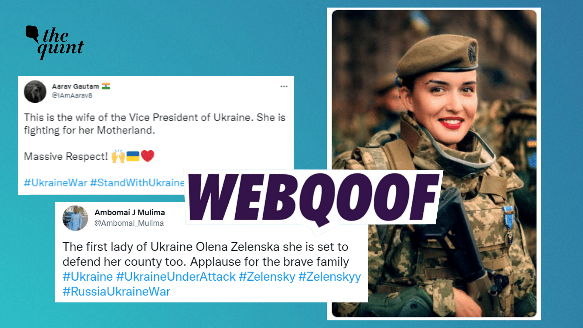 <div class="paragraphs"><p>Fact-Check | Unrelated image was shared as Ukraine's Vice President's wife joining the military.&nbsp;</p></div>