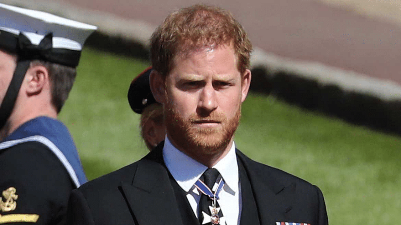<div class="paragraphs"><p>Prince Harry was present at Prince Philip's funeral.</p></div>