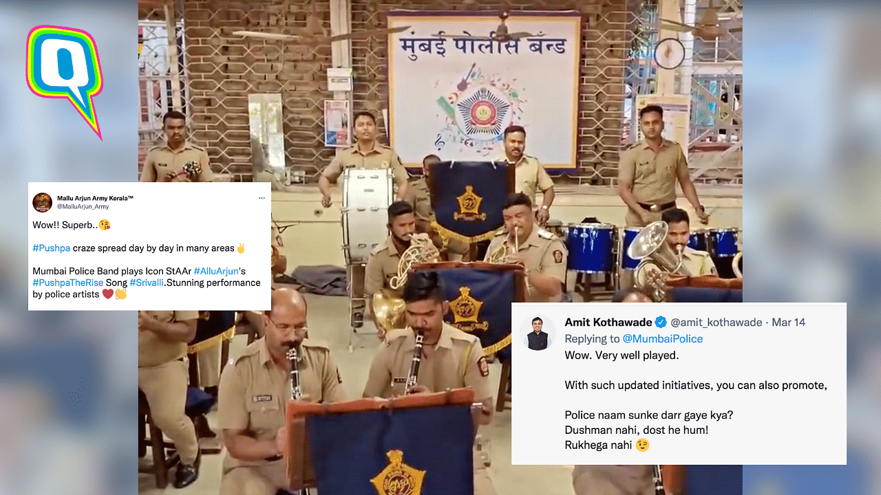 <div class="paragraphs"><p>Mumbai Police wins hearts with their rendition of Srivalli</p></div>