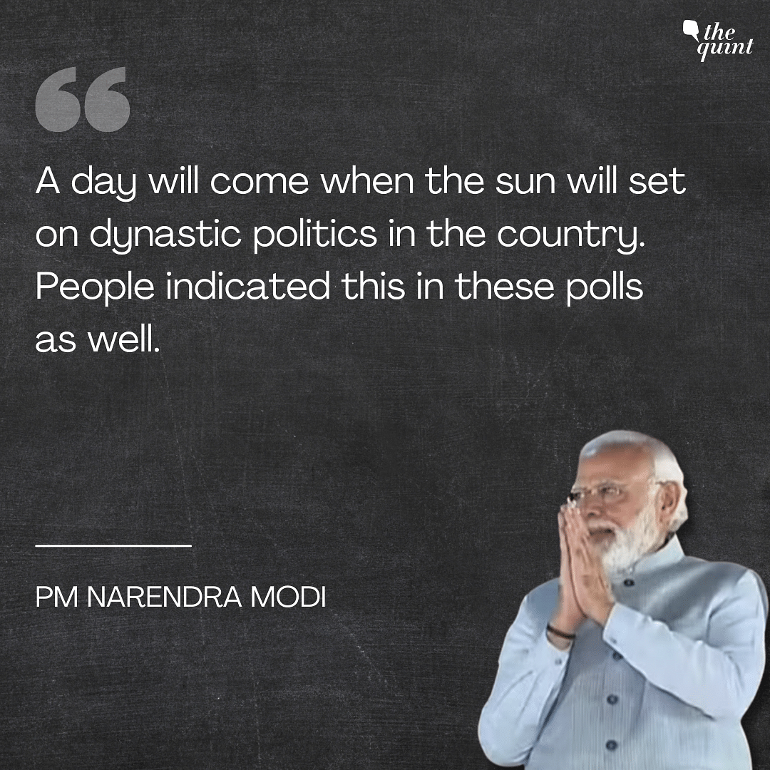 PM Modi addressed party workers and said poll results reflect a victory of democracy.