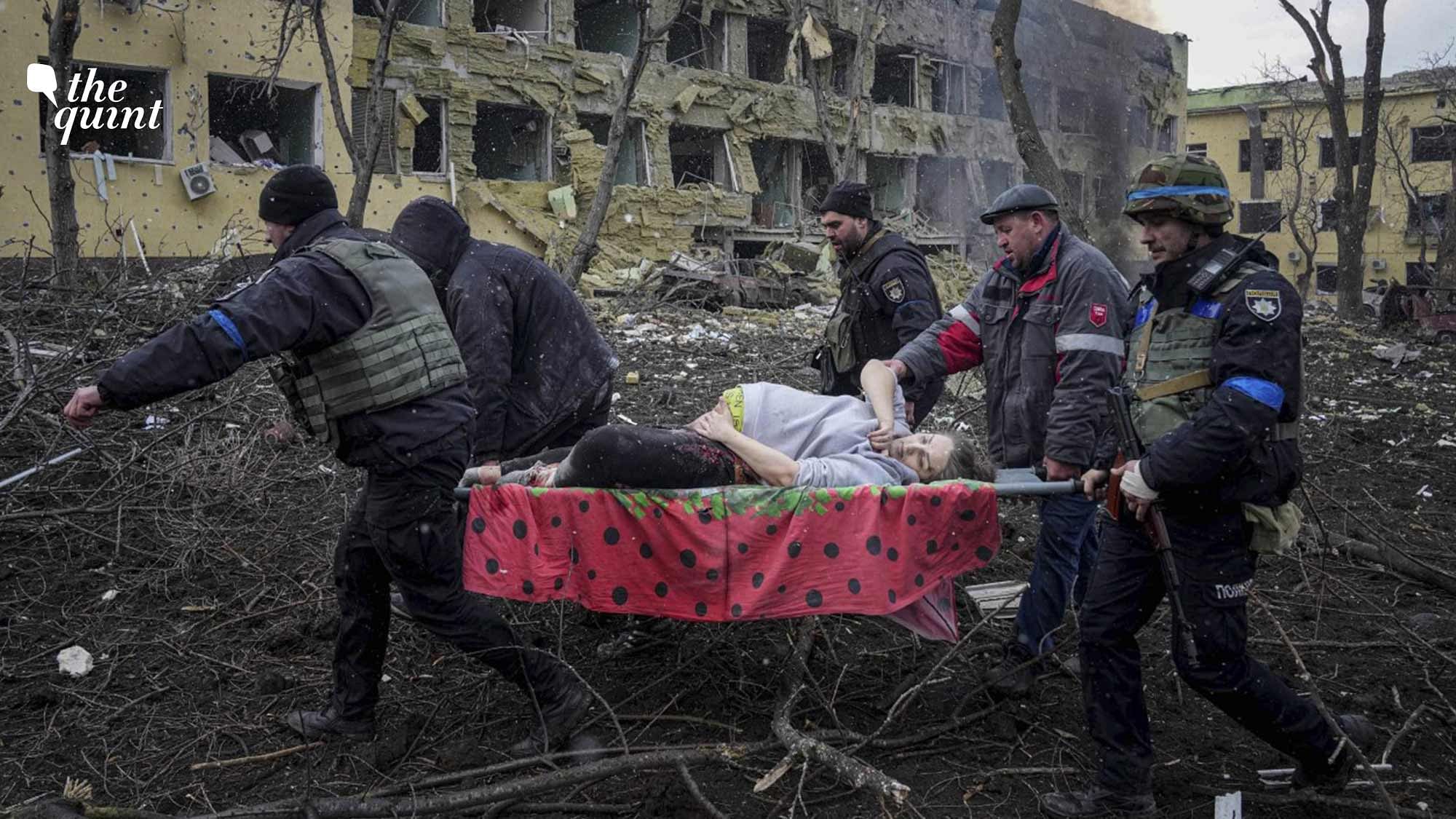 <div class="paragraphs"><p>An image of a pregnant woman being carried out in a stretcher in Mariupol sparked worldwide condemnation of Russian atrocities in Ukraine. Both the woman and her child did not survive.</p></div>