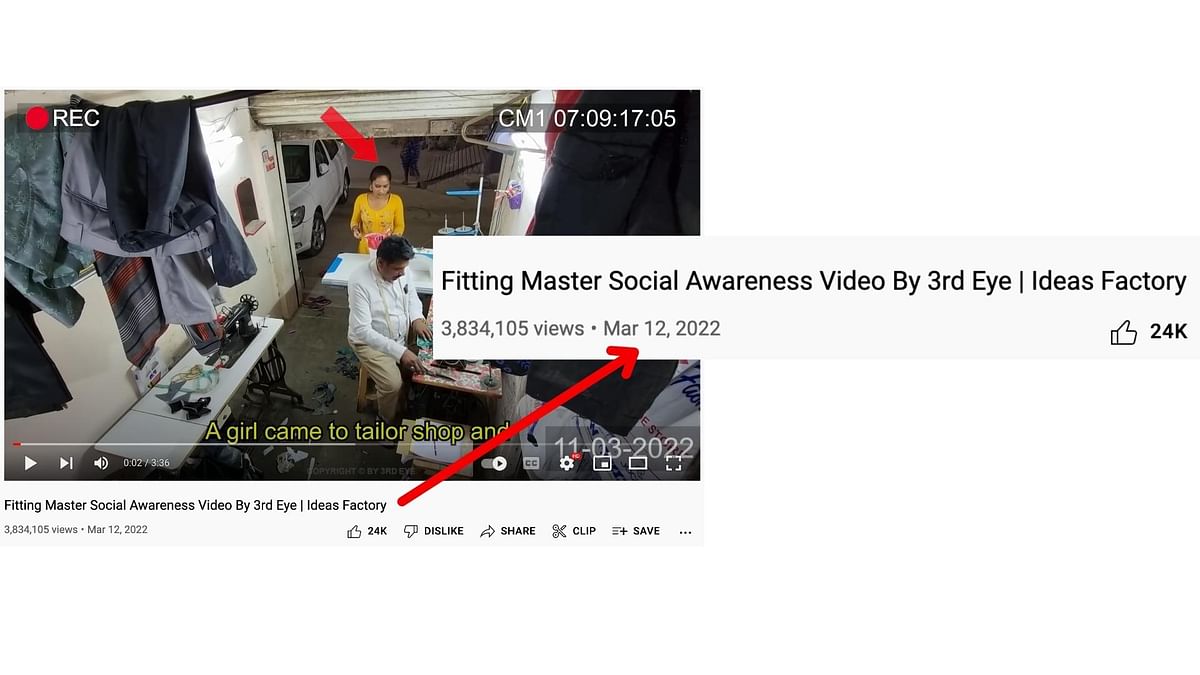 The video is a scripted one meant only for "awareness" purposes. 