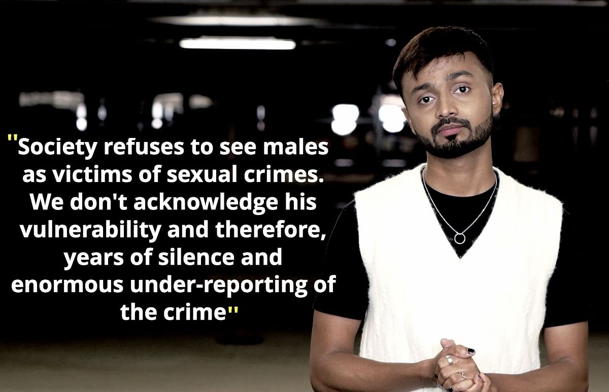 Speaking about male sexual abuse is the only way to break the taboo around it.