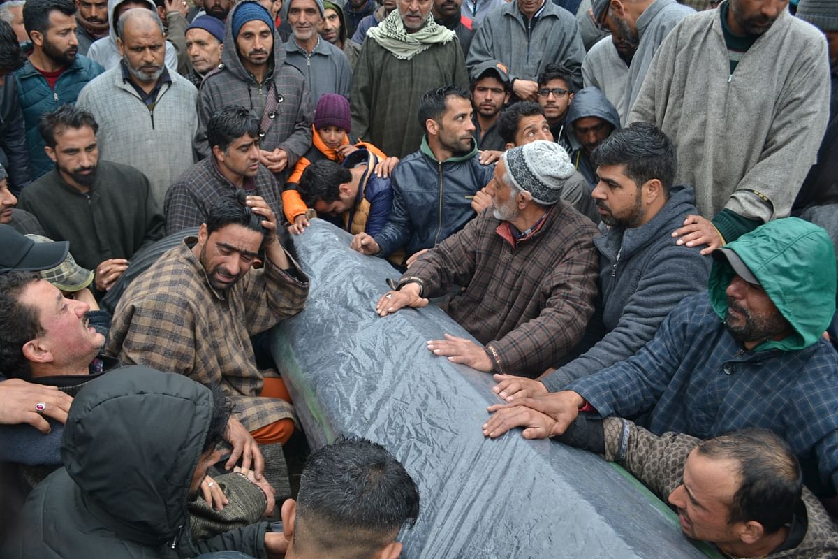 A pall of gloom descended on Saderbal, Hazratbal in Srinagar, where the last rites of the young girl were held.