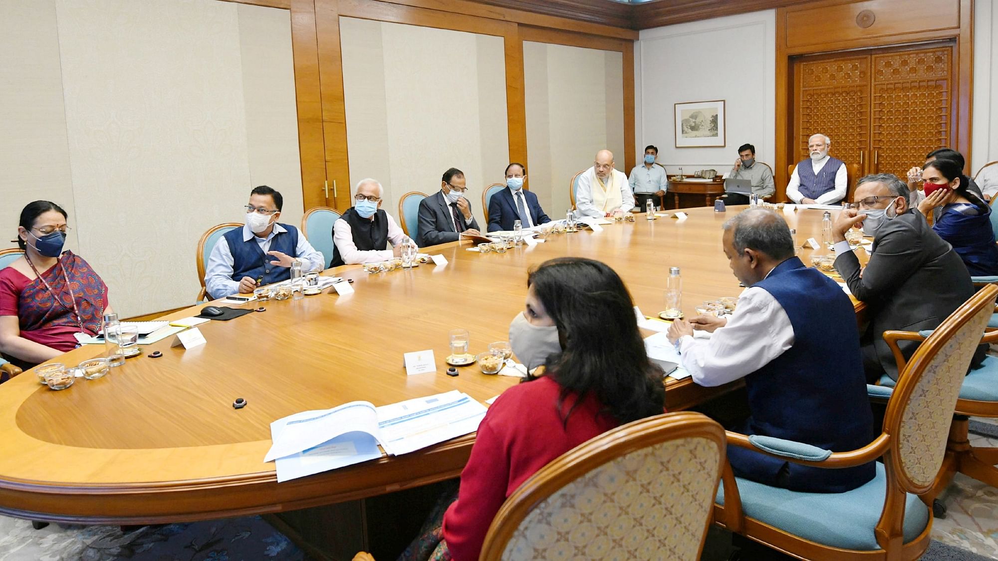 <div class="paragraphs"><p>Prime Minister Narendra Modi on Wednesday, 9 March, chaired a high-level meeting to review the <a href="https://www.thequint.com/topic/coronavirus">COVID-19 situation</a> and the status of the vaccination drive in the country.</p></div>