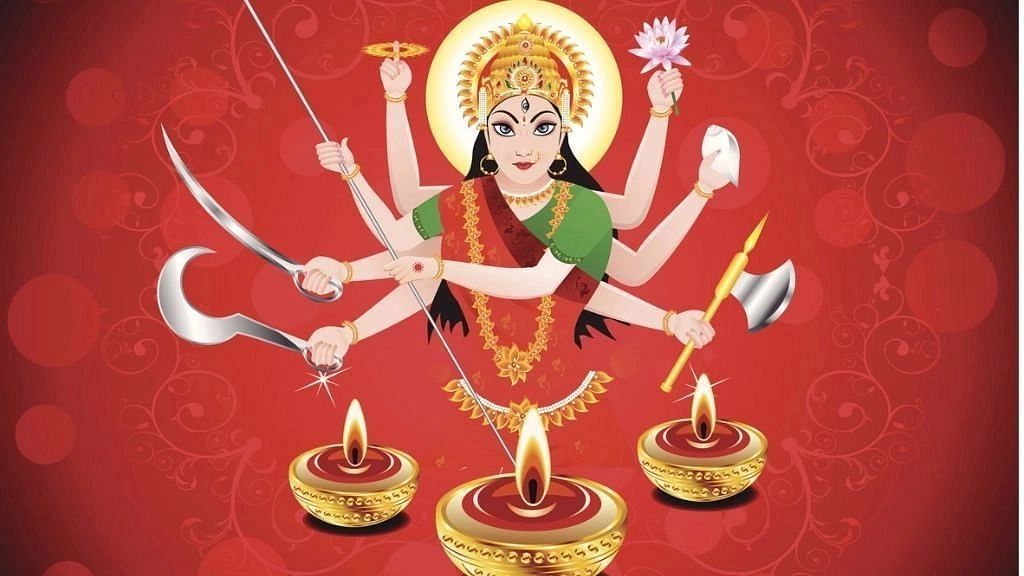 On Durga Ashtami, the eighth day of Chaitra Navratri, devotees worship Mahagauri, one of the nine forms of Durga.