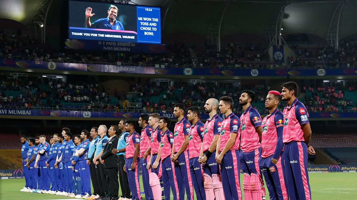 IPL 2022: Rajasthan Royals & Mumbai Indians Pay Tribute to Shane Warne 