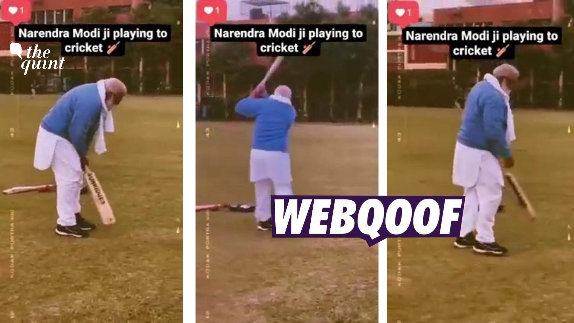 <div class="paragraphs"><p>The claim states that that it is Prime Minister Narendra Modi playing cricket.&nbsp;</p></div>