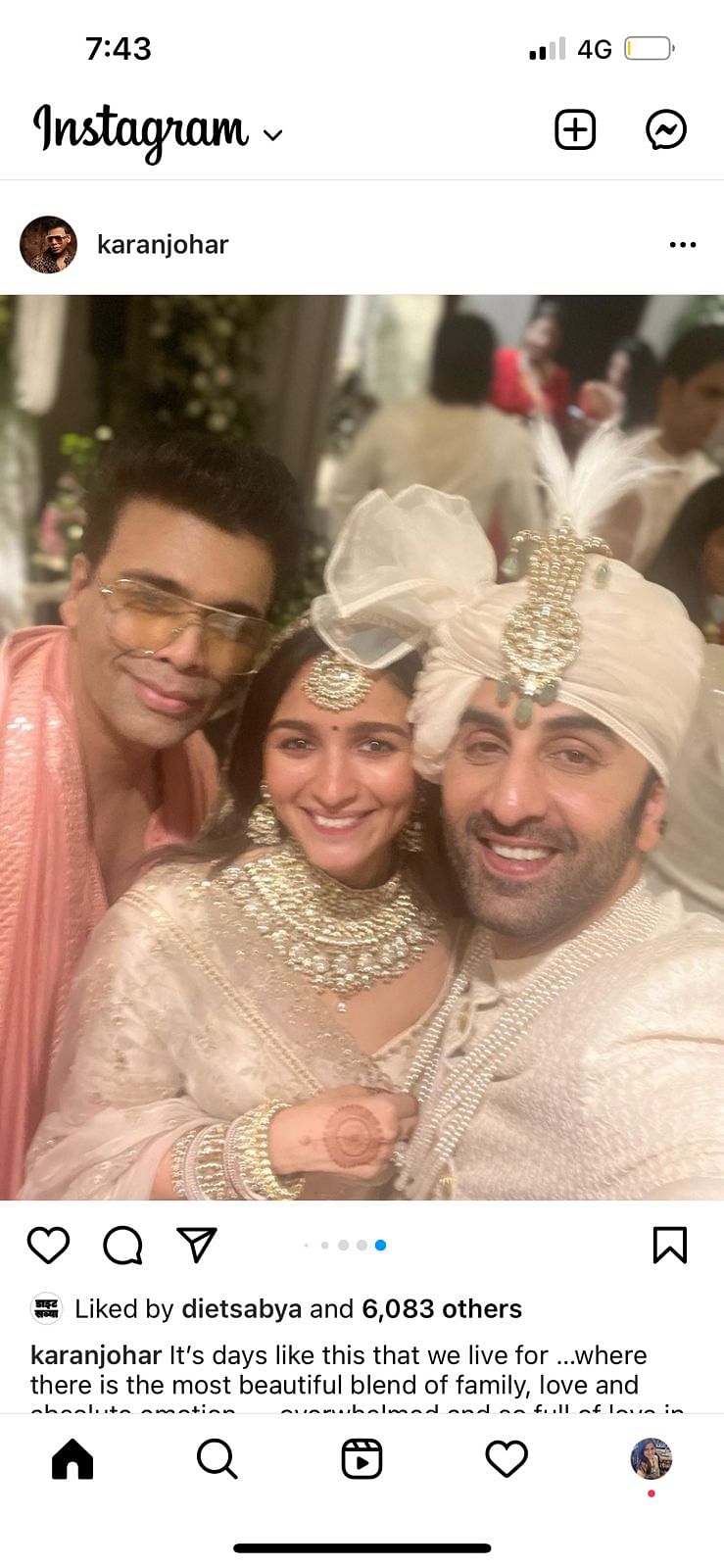 Ranbir & Alia's wedding was attended by close family & friends. 
