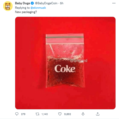 After buying Twitter, Elon Musk tweeted that he will buy Coca-Cola now to "put the cocaine back in it."