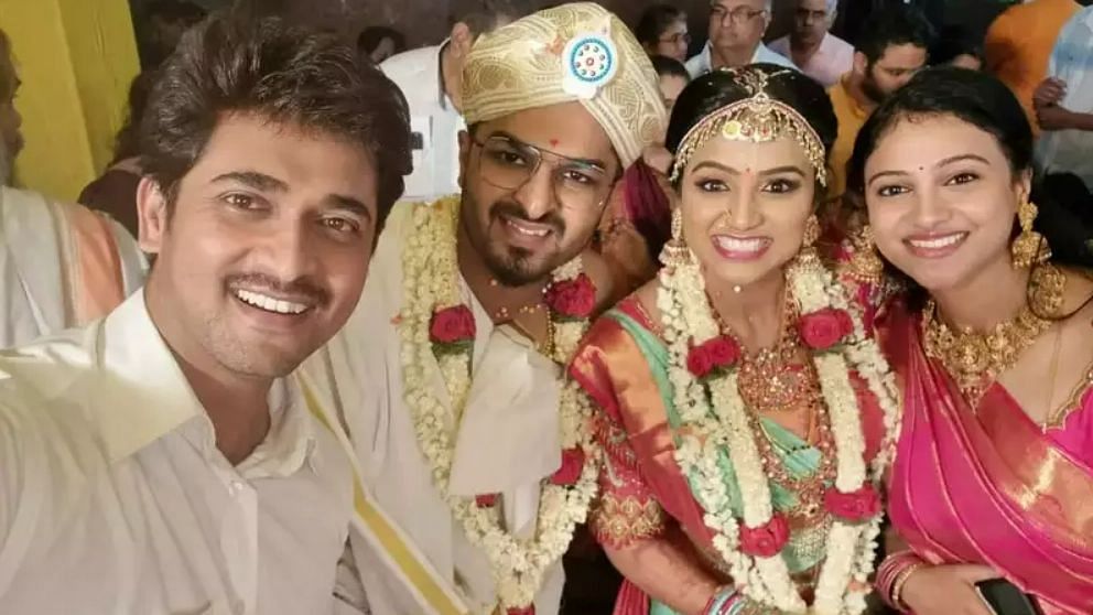 <div class="paragraphs"><p>Actors Chandan Kumar and Kavitha Gowda attended Rashmi's wedding</p></div>