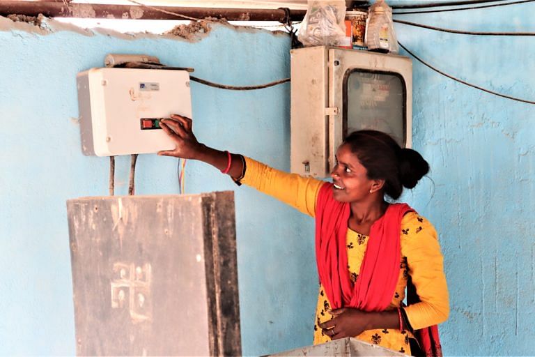 Several women have come forward to start small-scale machine-based rural enterprises that run on solar energy.