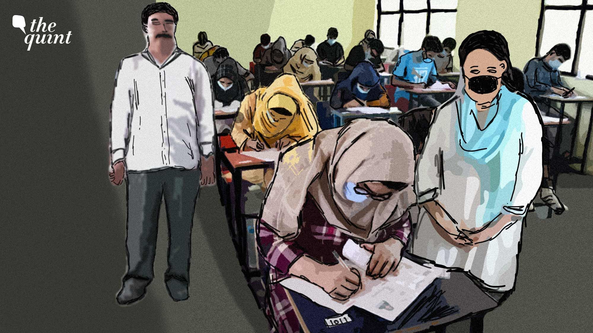 <div class="paragraphs"><p>Seven teachers were suspended for allowing Muslim girls in hijab to write Karnataka SSLC examination.</p></div>