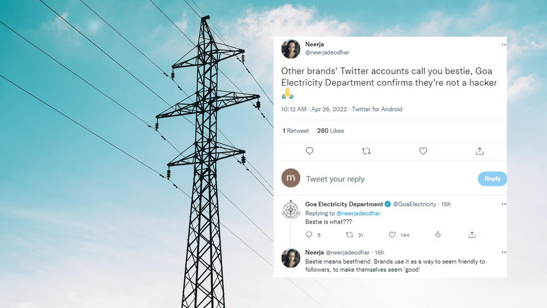 <div class="paragraphs"><p>The Goa Electricity Department tweets some of the most relatable things ever after a power cut.</p></div>
