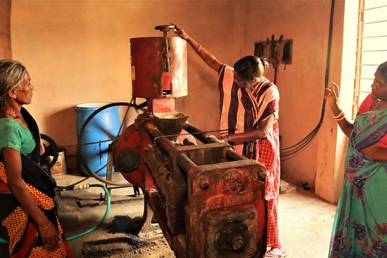Several women have come forward to start small-scale machine-based rural enterprises that run on solar energy.