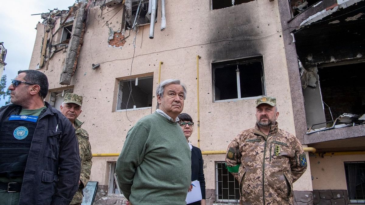 Russian Strikes Hit Ukraine’s Capital Kyiv Amid UN Chief Guterres' Visit