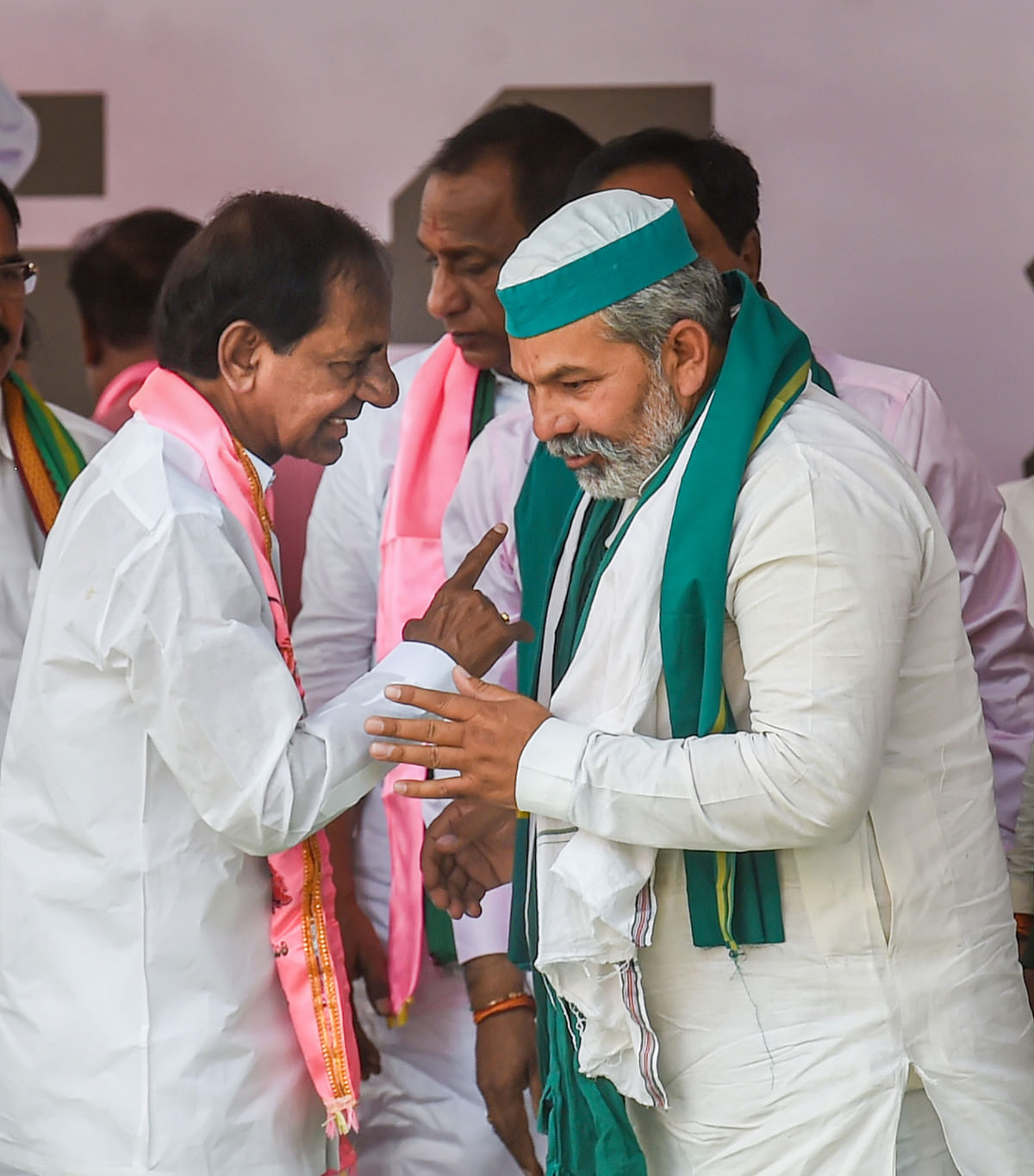 The party will stage the protest with a goal to uncover the government's attitude towards Telangana farmers.