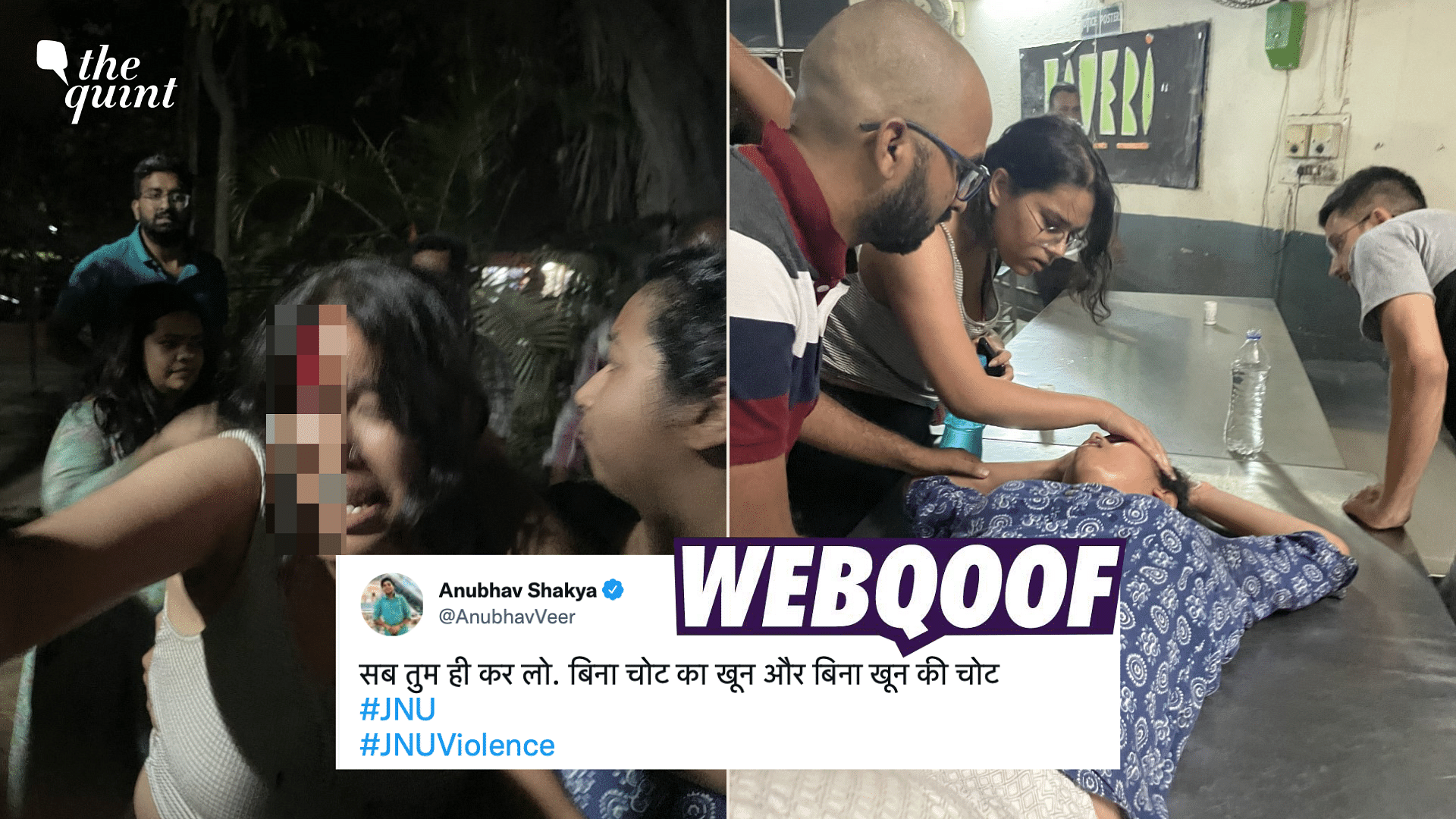 <div class="paragraphs"><p>The Quint spoke to one of the people in the photos, who clarified that she fell unconscious while her friend was hurt in the head.</p></div>