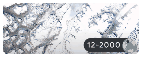 The Earth Day Google doodle includes replays of four time-lapse GIFS created using satellite imagery.