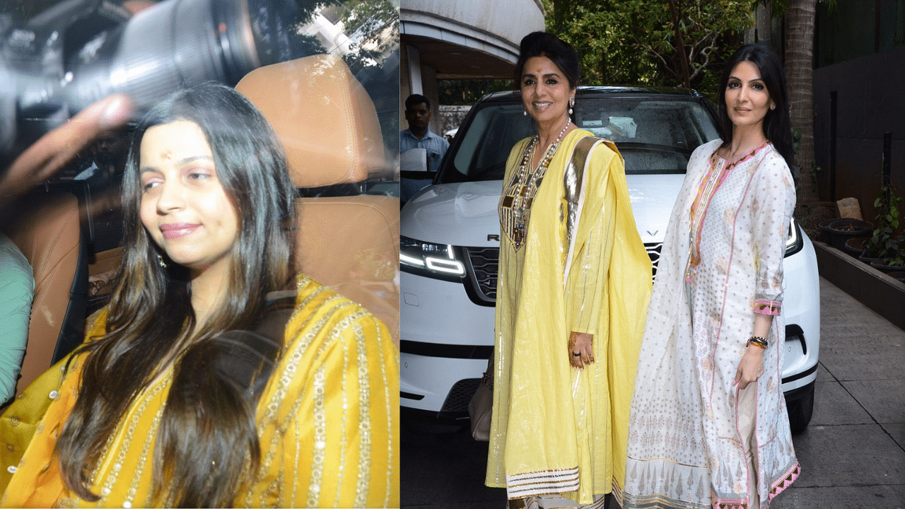 <div class="paragraphs"><p>Shaheen Bhatt, Neetu Kapoor arrive at Vastu for Ranbir Kapoor and Alia Bhatt's wedding festivities.</p></div>