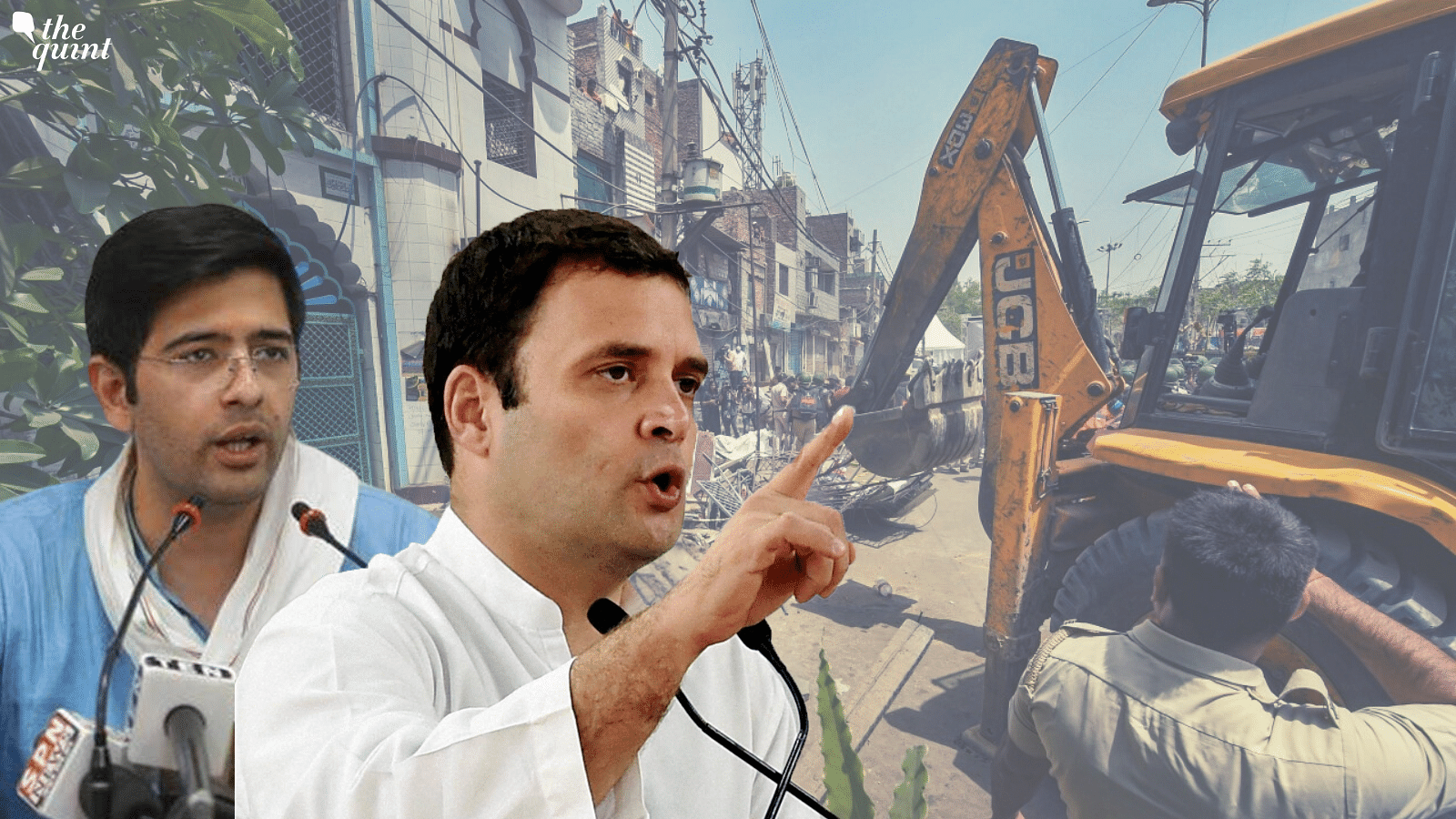 <div class="paragraphs"><p>After an anti-encroachment drive was briefly conducted in Delhi's Jahangirpuri on Wednesday, 20 April, a number of Opposition leaders, including Congress leader Rahul Gandhi, reacted to the spate of targeted demolition drives in the country.</p></div>