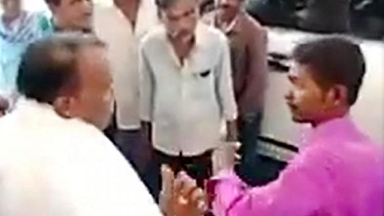 <div class="paragraphs"><p>The viral video shows&nbsp;Tumakuru MLA Venkataramanappa slapping a man asking for basic facilities.</p></div>