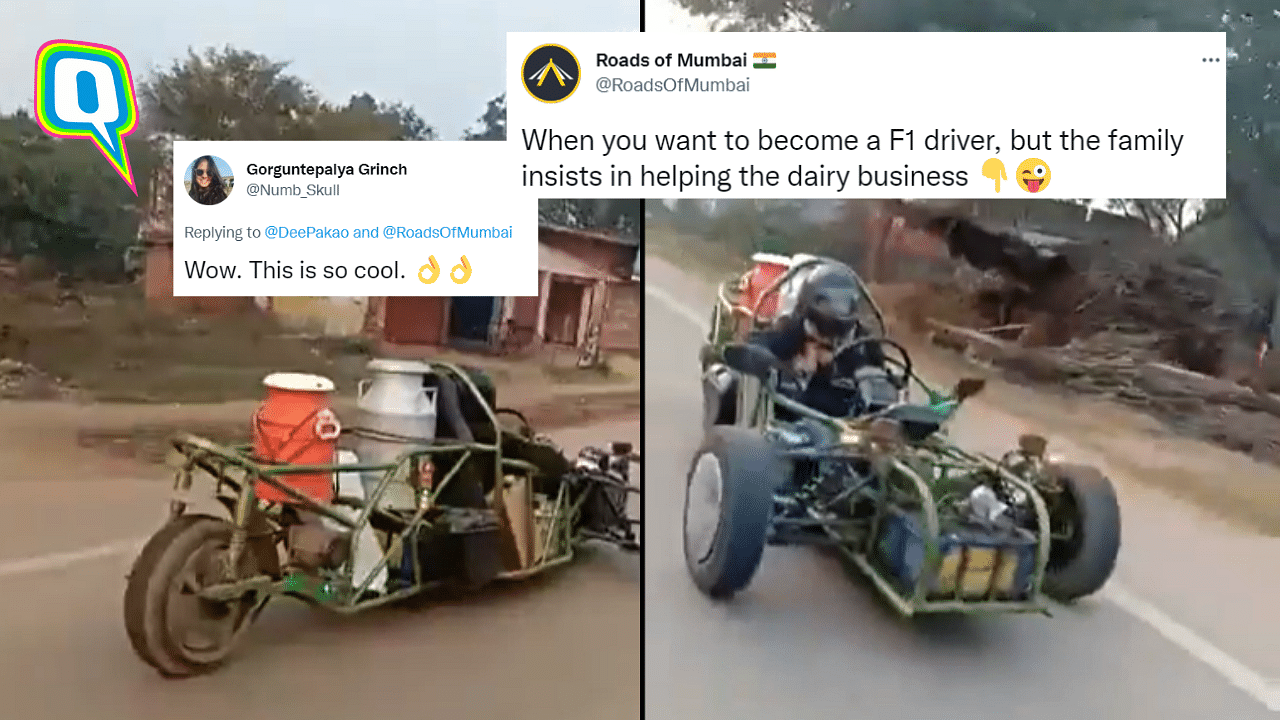 <div class="paragraphs"><p>Viral Video Shows Man Delivering Milk in a Desi F-1 Type Vehicle</p></div>
