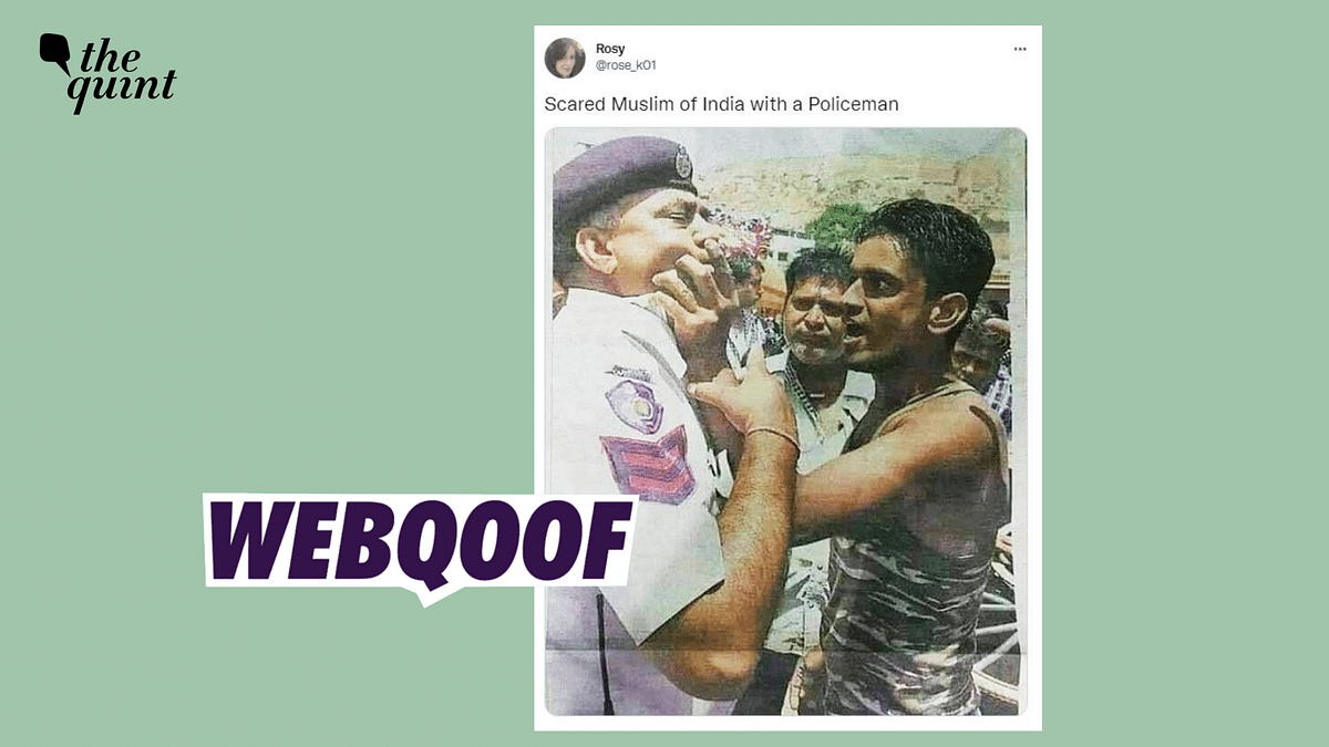 Old Photo of Man Assaulting a Cop in Rajasthan Shared With a False Communal Spin