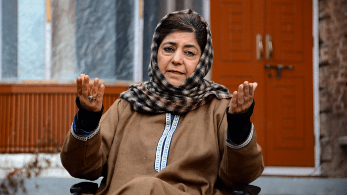 <div class="paragraphs"><p>PDP Chief Mehbooba Mufti. Image used for representative purposes.&nbsp;</p></div>