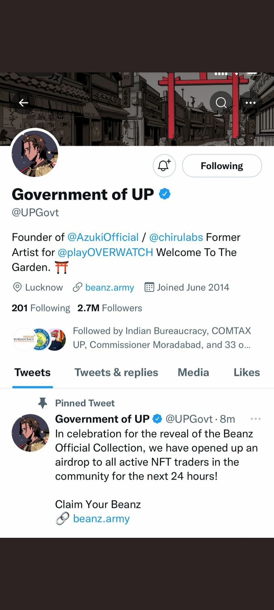 This comes two days after the official Twitter account of UP Chief Minister Yogi Adityanath was hacked.