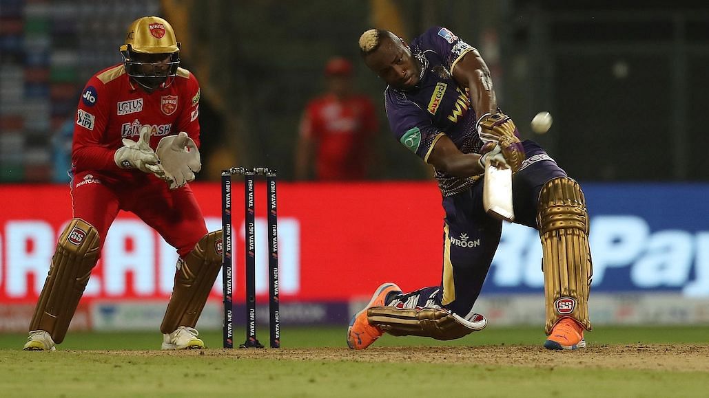 <div class="paragraphs"><p>Andre Russell in full flow against Punjab Kings</p></div>