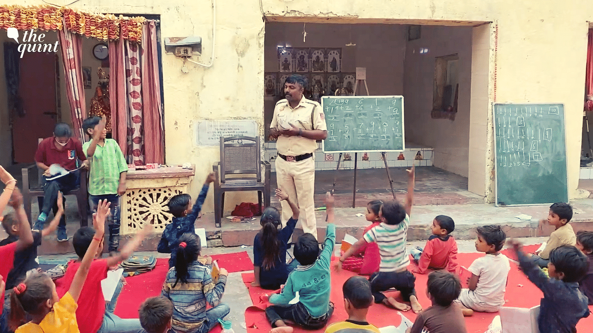 The Constable's Classroom: Taught in Parking Lot, 31 Kids Get School Admissions