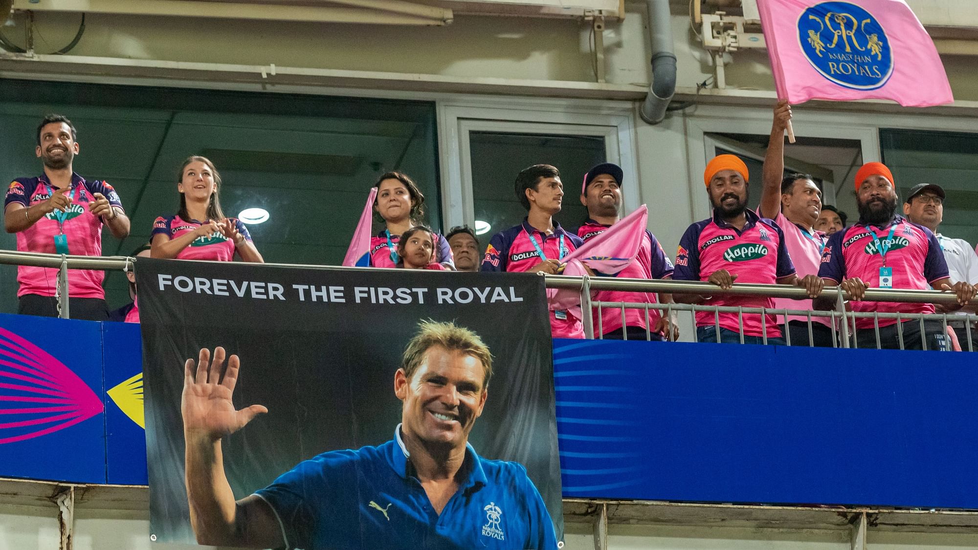 <div class="paragraphs"><p>Rajasthan Royals supporting staff during match 39 of the IPL 2022 between the RCB and RR held at the MCA International Stadium in Pune</p></div>