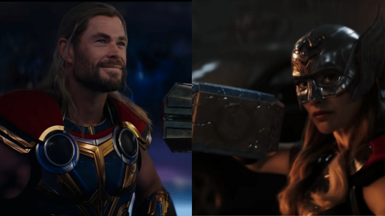 <div class="paragraphs"><p>Chris Hemsworth as Thor and Natalie Portman as the Mighty Thor in the teaser for&nbsp;<em>Thor: Love and Thunder.</em></p></div>